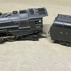 Sale Photo Thumbnail #86: A Lionel Model 736 Berkshire Steam Locomotive and 2046W Whistle Tender