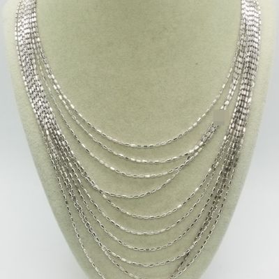 Multi Strand Sterling Fashion Necklace