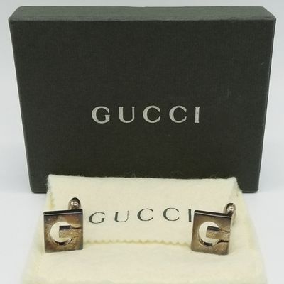 Sterling Silver Gucci Cufflinks