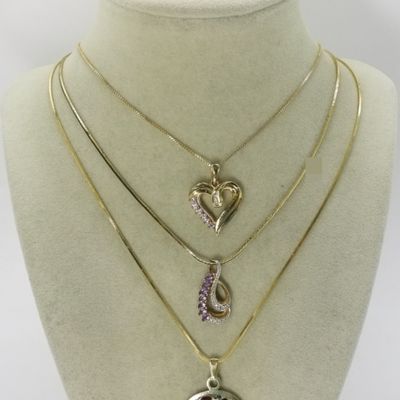 Sterling Gold Toned Jewelry Lot