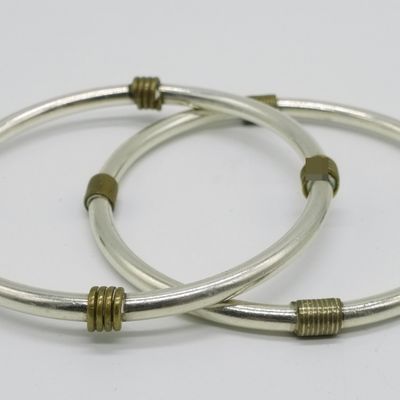 2 Matching Sterling Bangle Bracelets