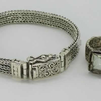 Sterling Bracelet and Ring