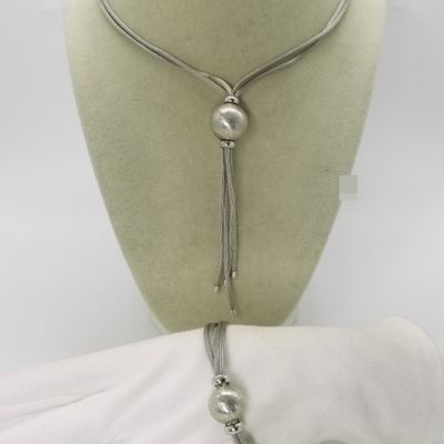 Sterling Matching Necklace and Bracelet Set