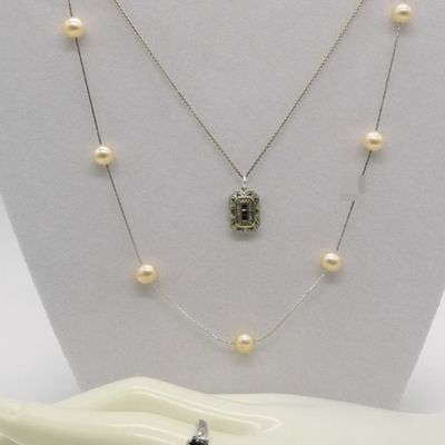 Sterling Moissanite Sapphire Jewelry Lot