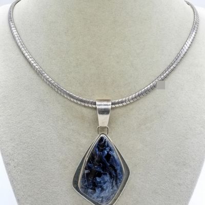 DTR Sterling Pietersite Pendant Necklace