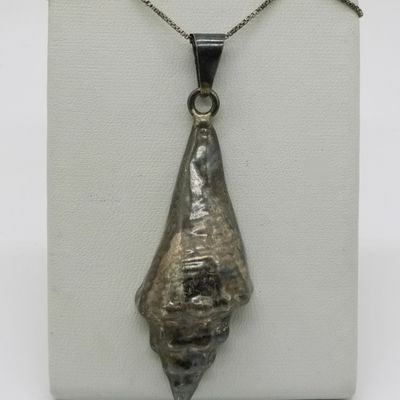 Taxco Sterling Silver Seashell Pendant