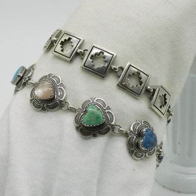 2 Sterling Southwest Style Bracelets