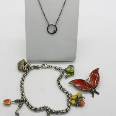 Adorable Enamel 925 Bracelet, Pin, Necklace