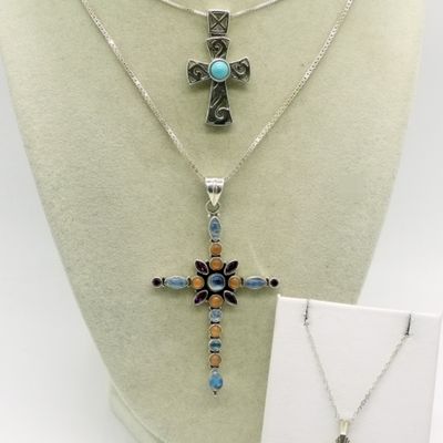 Nicky Butler & More Sterling Cross Necklaces