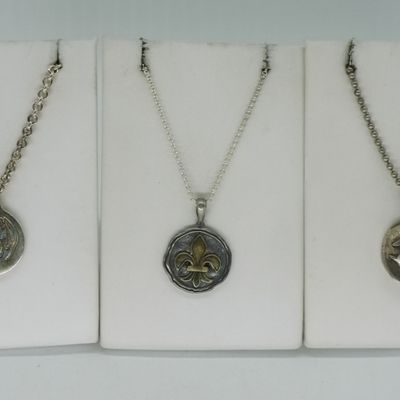 John Lennon Sterling Necklace & 2 Others