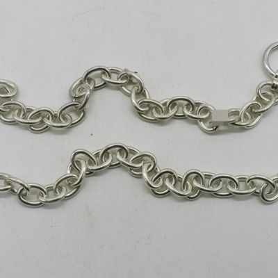 Two Identical Curb Chain Sterling Bracelets