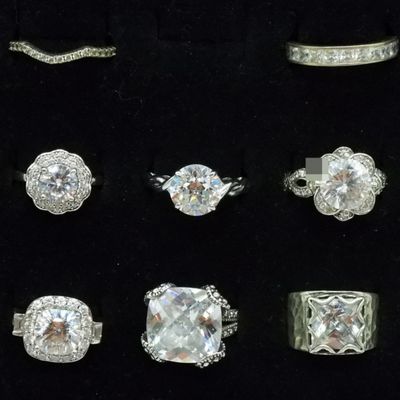 8 Sterling, Bridal Style Engagement Rings
