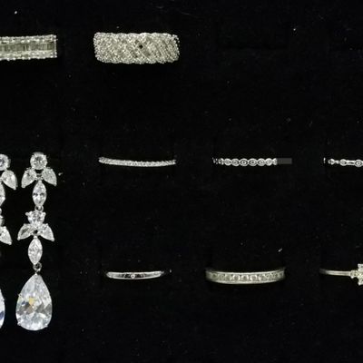 Genuine & Simulated Diamond 925 Rings