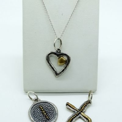 Grace & Heart Sterling Pendants