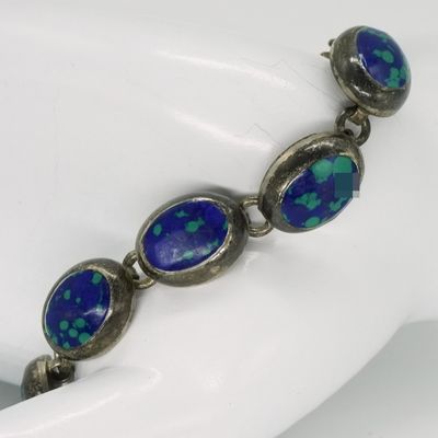 Vintage 925 Taxco Azurite Bracelet