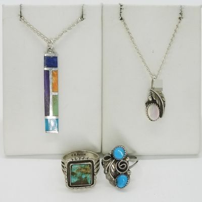 Sterling Native American Jewelry Lot