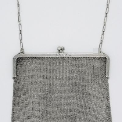 Reed & Barton 900 Silver Mesh Purse