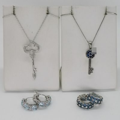 Stunning Gemstone Necklaces & Pierced Earrings