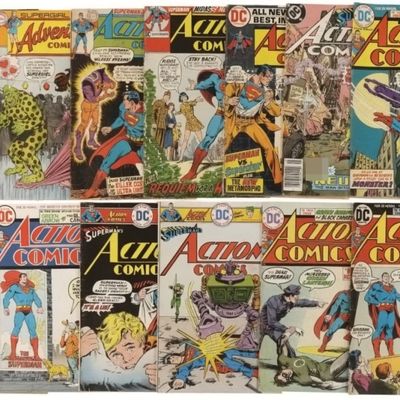 Sale Photo Thumbnail #223: 13-Action Comics DC Lot - 12c &15c included