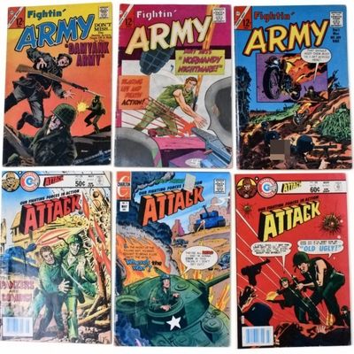 Sale Photo Thumbnail #192: 6-Charlton Army & Attack Lot