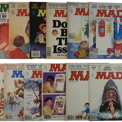 Sale Photo Thumbnail #154: 12-Mad Magazines 70s/80s