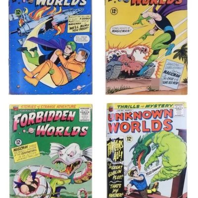 Sale Photo Thumbnail #161: 4-ACG Unkown Worlds & Forbidden Worlds Lot