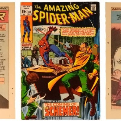 1970 #83 Spider-Man PLUS (2) Pin-Ups