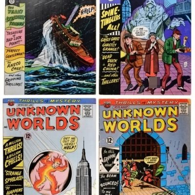 Sale Photo Thumbnail #166: 4-Unkown Worlds ACG Silver Age Lot