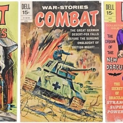 Sale Photo Thumbnail #382: (3) Vintage Dell Comics: Dracula,
