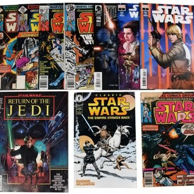 Sale Photo Thumbnail #198: Star Wars Lot; (7) Marvel plus More