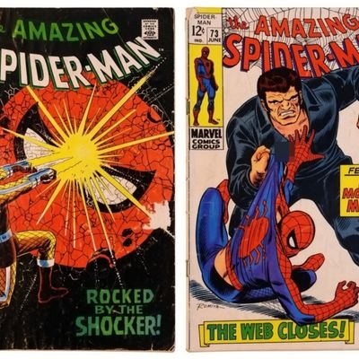 Sale Photo Thumbnail #279: (2) Amazing Spider-Man #72 & #73 Marvel 1969