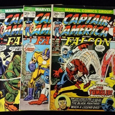 Sale Photo Thumbnail #341: 3-Marvel 1974  Captain America and Falcon Comics