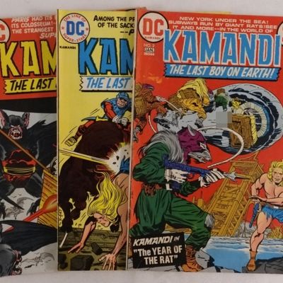 Sale Photo Thumbnail #327: (3) Kamandi The Last Boy On Earth
