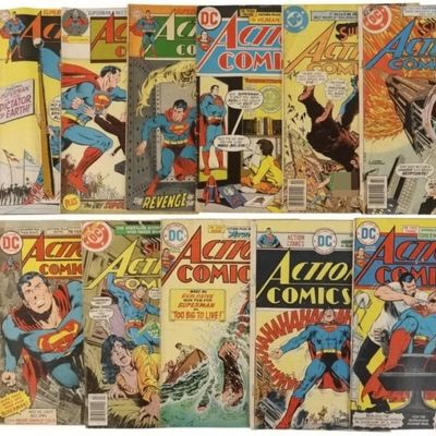 Sale Photo Thumbnail #222: 13-Action Comics DC Lot - 12c &15c included