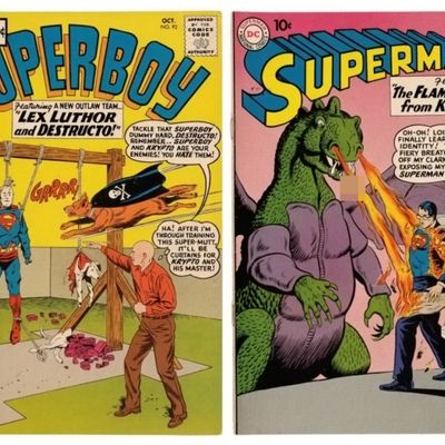 Sale Photo Thumbnail #225: 2-1961 DC 10c Comics; Superman & Superboy