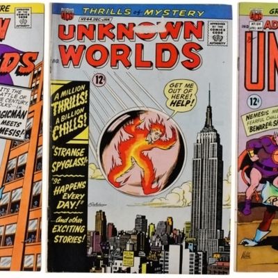 Sale Photo Thumbnail #165: 3-Silver Age Unkown & Forbidden Worlds