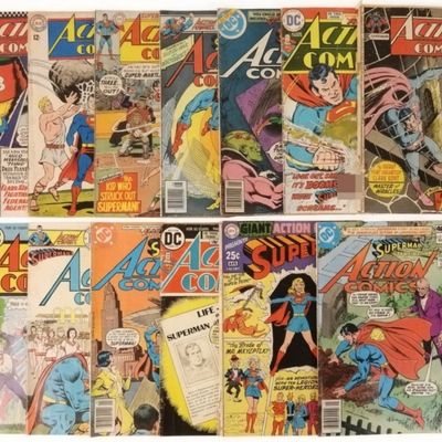 Sale Photo Thumbnail #219: 13-Action Comics DC Lot - 12c &15c included