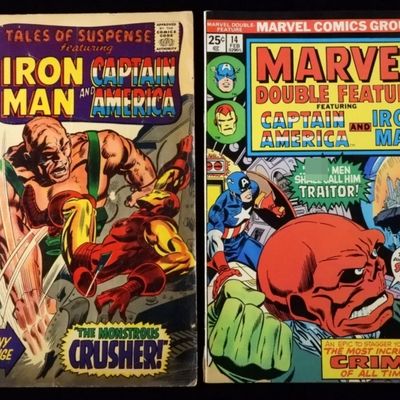 Sale Photo Thumbnail #317: Marvel Comics- Iron Man with Captain America