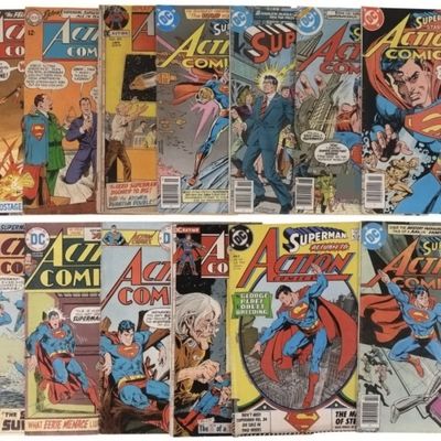 Sale Photo Thumbnail #221: 13-Action Comics DC Lot - 12c &15c included