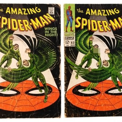 Sale Photo Thumbnail #272: (2) Amazing Spider-Man #63 Marvel 1968