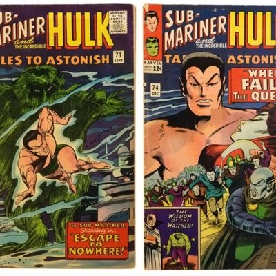 Sale Photo Thumbnail #235: (2) Sub-Marine and Hulk Marvel Comic Lot
