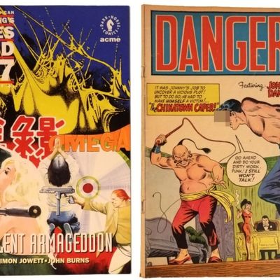 Johnny Danger vs James Bond (2) Comic Lot