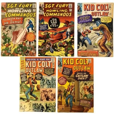 Sale Photo Thumbnail #238: 5-Vtg Marvel Comic Lot 12c & 25c