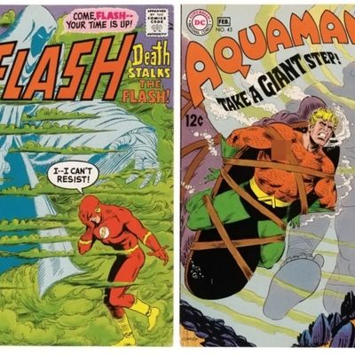 Sale Photo Thumbnail #226: 2-DC 12c Comics: Flash & Aquaman