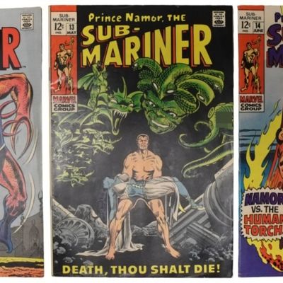 Sale Photo Thumbnail #331: #12-14 Marvel Sub-Mariner 1969 (VG)