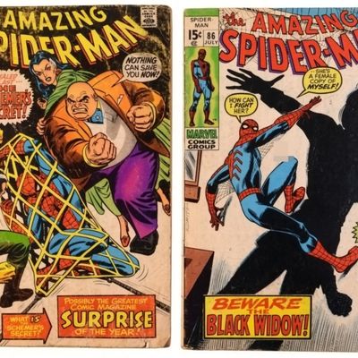 Sale Photo Thumbnail #286: (2) Amazing Spider-Man #85 & #86 Marvel 1970