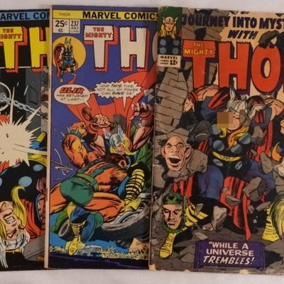Sale Photo Thumbnail #305: (3) Marvel The Mighty Thor Comics