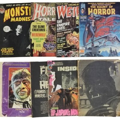 Sale Photo Thumbnail #152: 8- Monster Magazines / Pictures / Marvel #1