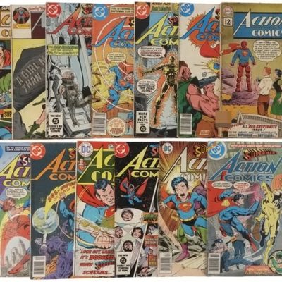 Sale Photo Thumbnail #220: 13-Action Comics DC Lot - 12c &15c included