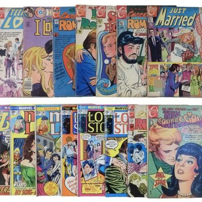 Sale Photo Thumbnail #130: 9-Charlton 6-Marvel Love Romance Comics